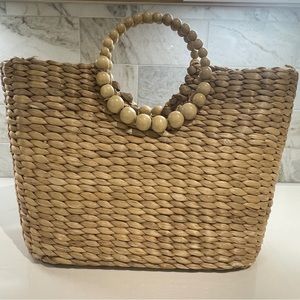 A New Day Circle Handle Straw Tote